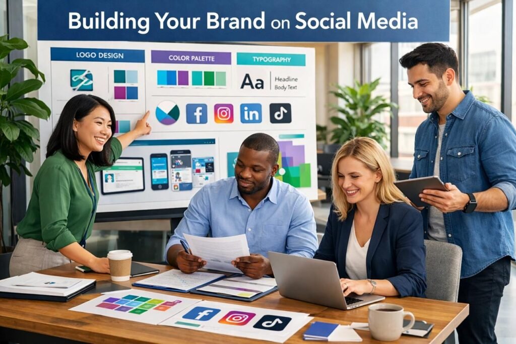 Social media marketing strategy for building brand awareness