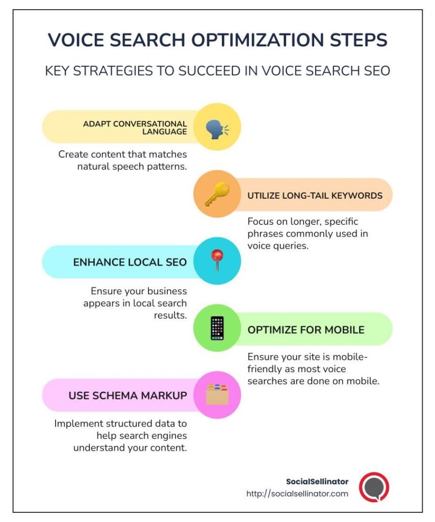 Conversational SEO strategy for voice search optimisation
